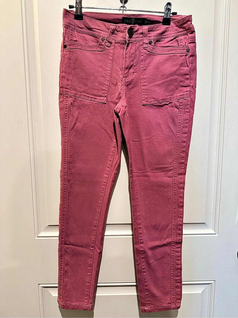 One5One Skinny Pants in Pink Size 4 Like New
